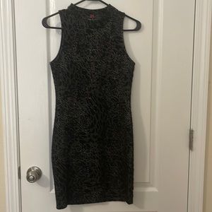 Black bodycon mini dress